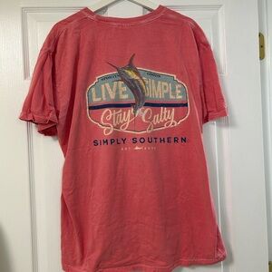 Faded Simply Southern Pink Short Sleeve Tee